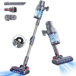 VAVSEA - Cordless Vacuum Cleaner with Double Dust Cup, 38KPa Stick Vacuum Cleaners for Carpet, Hard Floor, Pet Hair, New