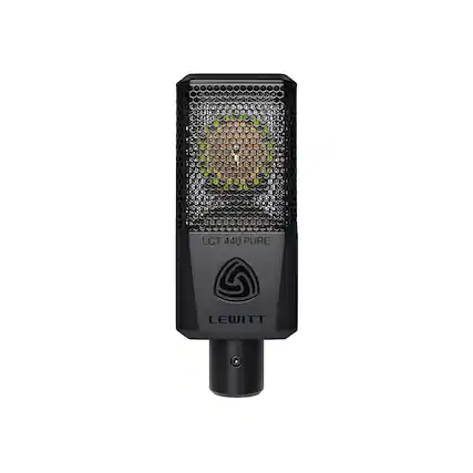 Front. Lewitt Audio - LCT 440 PURE Condenser Microphone - Black.
