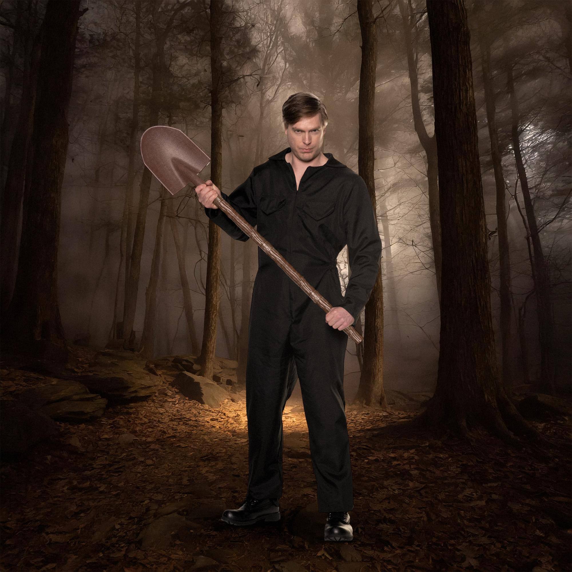 Alt View 10. Underwraps - Shovel 28 Inch Plastic Adult Costume Accessory - Black.