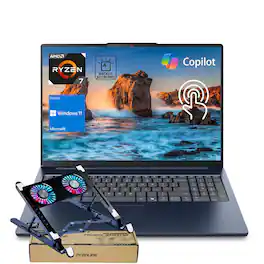 Lenovo - IdeaPad Slim 5 16" FHD+ Touchscreen Laptop - AMD Ryzen 7 350 - 64GB RAM – 1TB SSD - Backlit Keyboard - PCO LT cooler - Blue
