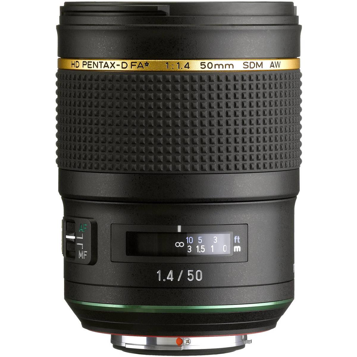 HD PENTAX-D FA*  
1:1.4 50mm SDM AW  
AF  
10 5 3 8 3 1.5 1 1.4/50  
ft m