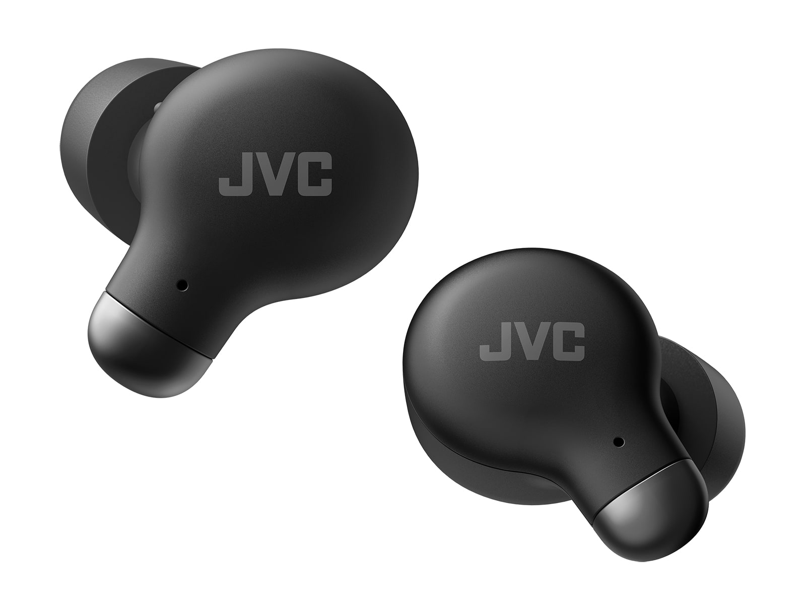 Angle. JVC - Marshmallow Plus True Wireless Headphones with Noise Cancelling - Black.
