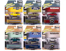 Collector's Tin 2025 Set of 6 Cars Release 3 Limited Edition Diecast Model Cars by Johnny Lightning