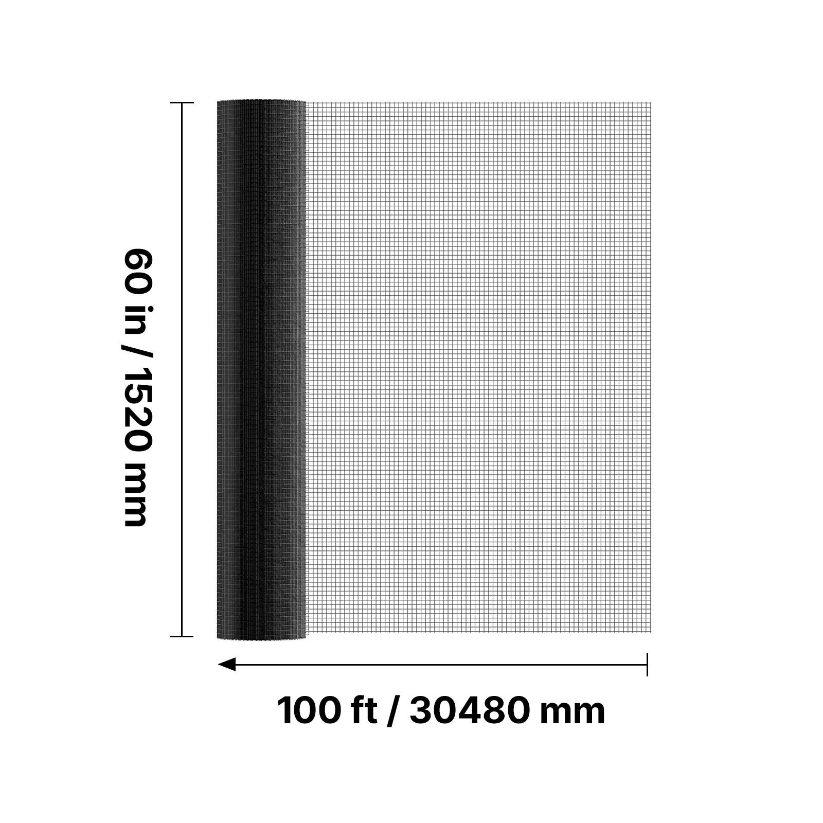 60 in / 1520 mm  
100 ft / 30480 mm