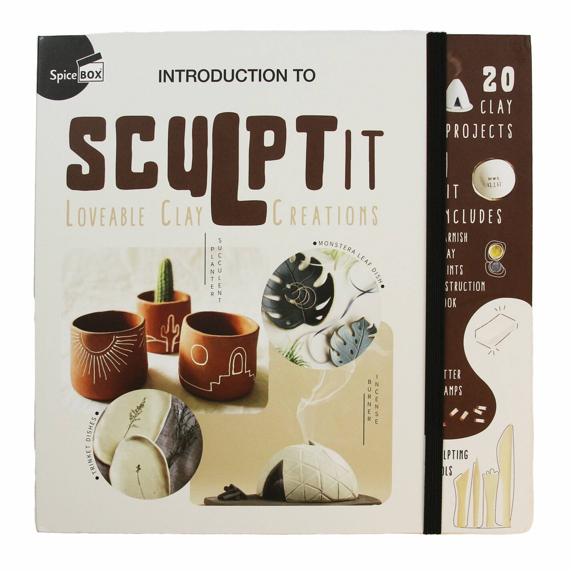 Spice Box Introduction to 20 Clay Projects Sculptit Loveable Clay Creations 1CLUDES IT RI1 M RMISH MONSTERA AY LEAF PLANTER SUCCULENT INTS DISH STRUCTION 1OK DISHES TRINKET BURNER INCENSE TTER AMPS LPTING LS
