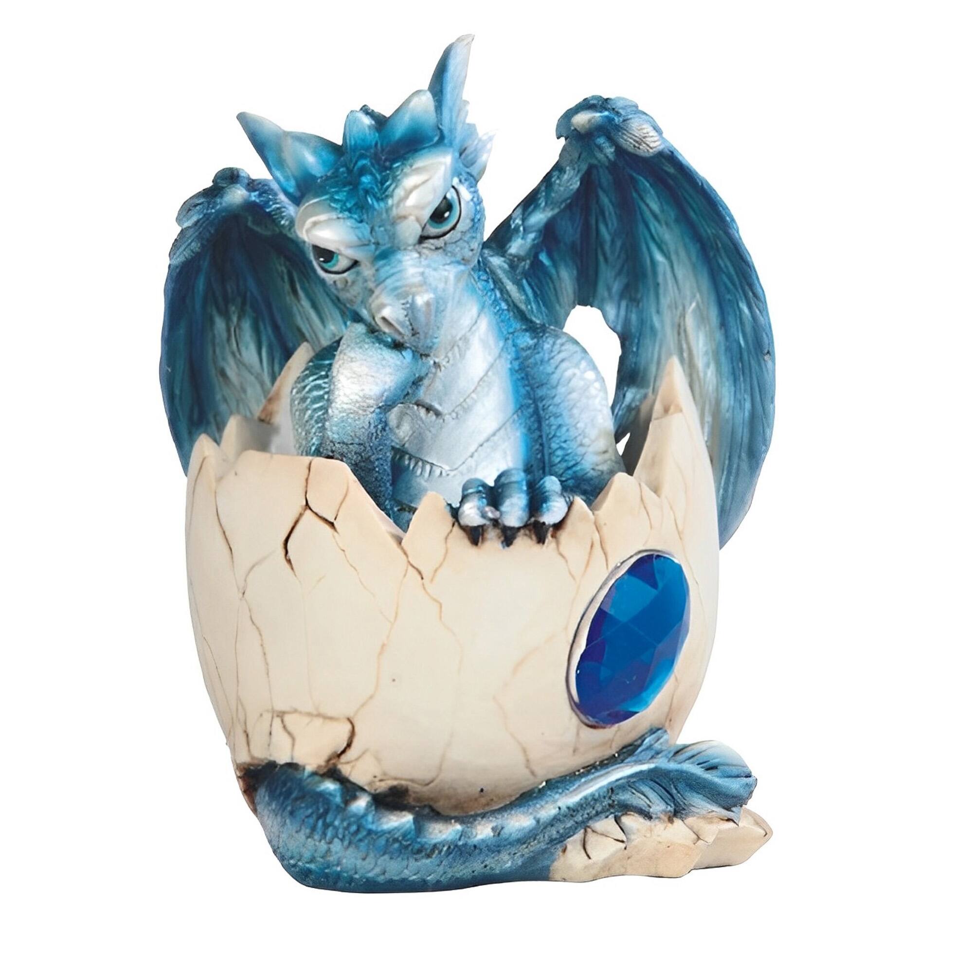 Front. FC Design - FC Design 4"H September Birthstone Dragon Baby Hatch Egg Figurine Statue Office Desk Tabletop Medieval Gaming Home Decor - Multi-Color.