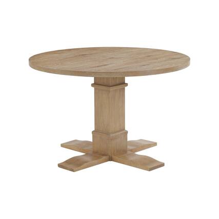 Front. Crosley Furniture - Joanna Round Dining Table - Brown.