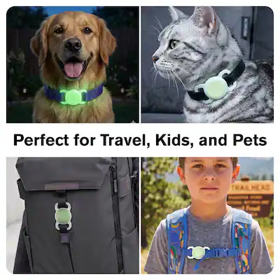 apple airtag kids backpack Holder for with Pin, 1 Pack Hidden Silicone Air Tag Holder for Children, Elderly, Pets, Clothes, Shoes, (Midnight Blue+Pink, 2 Pack) : Electronics Hidden design If your kids are too
