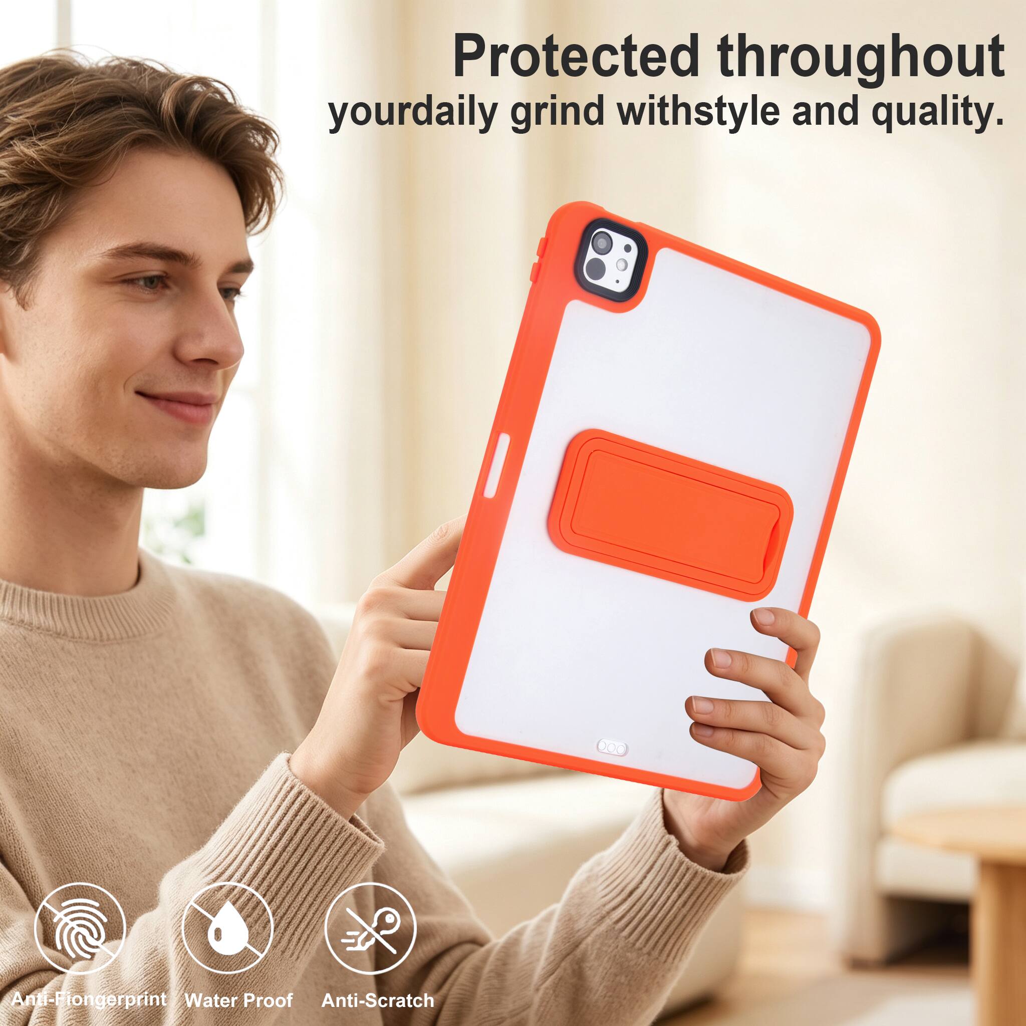 Protected throughout your daily grind with style and quality.

Anti-Fingerprint
Water Proof
Anti-Scratch