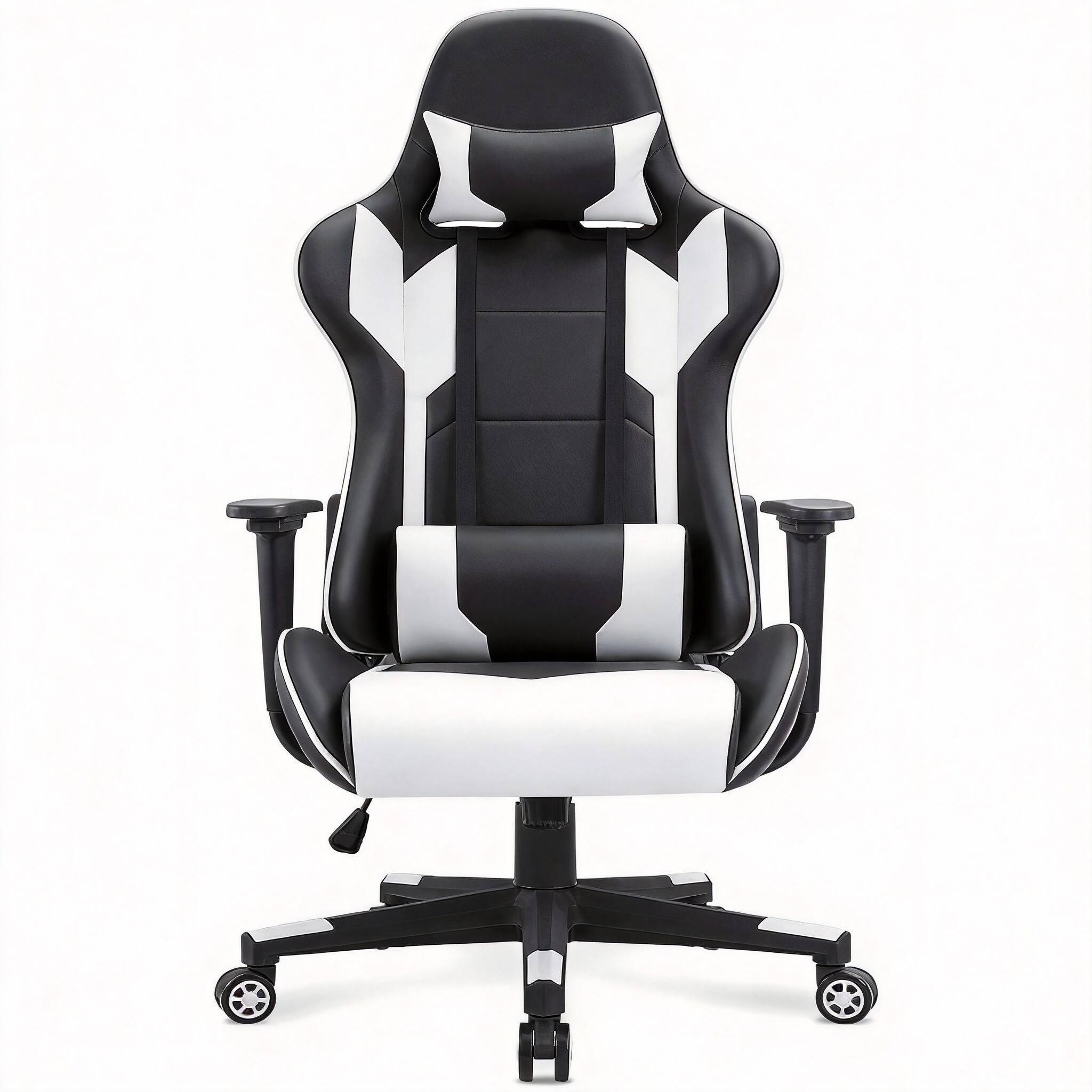 White 300lbs 360°swivel 17.3-21.5"height