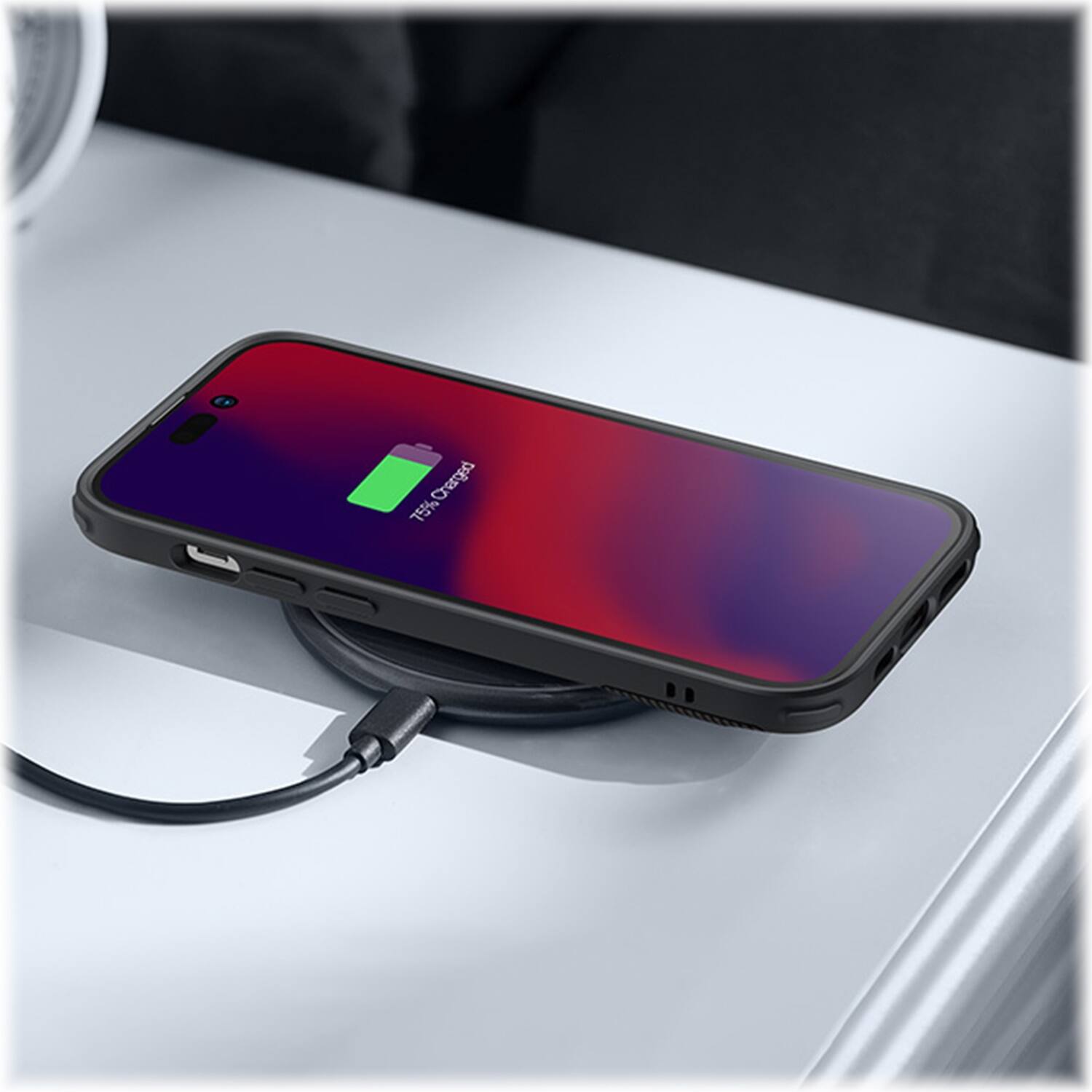 Alt View 17. SaharaCase - AirShield Boost Kickstand Series Case for Apple iPhone 14 Pro - Black.