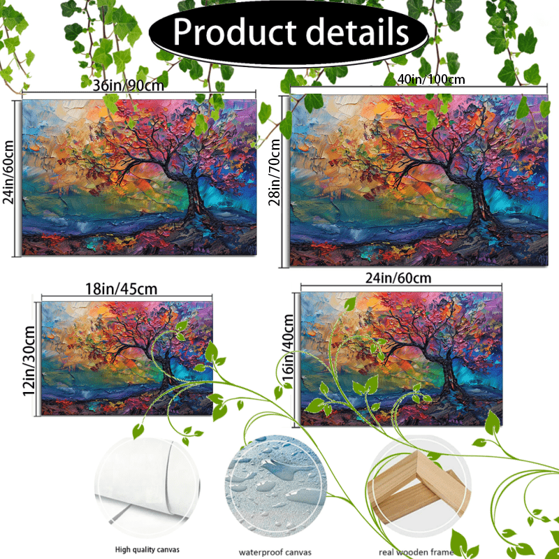 Product details

- 36in/90cm x 24in/60cm
- 40in/100cm x 28in/70cm
- 18in/45cm x 12in/30cm
- 24in/60cm x 16in/40cm

High quality canvas
Waterproof canvas
Real wooden frame