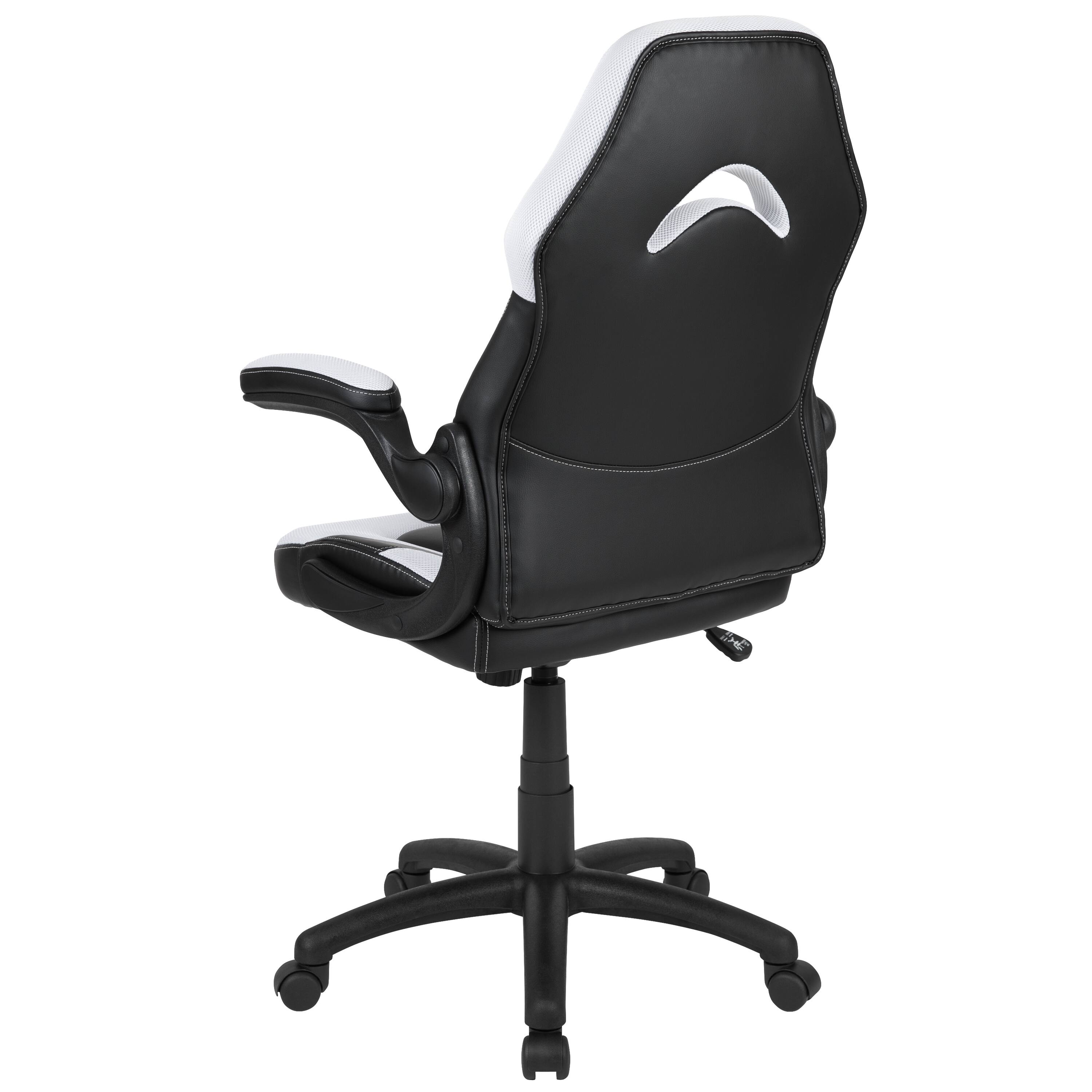 Alt View 5. Emma + Oliver - Z100 Gaming Chair Racing Office Ergonomic Computer PC Adjustable Swivel Chair - White.