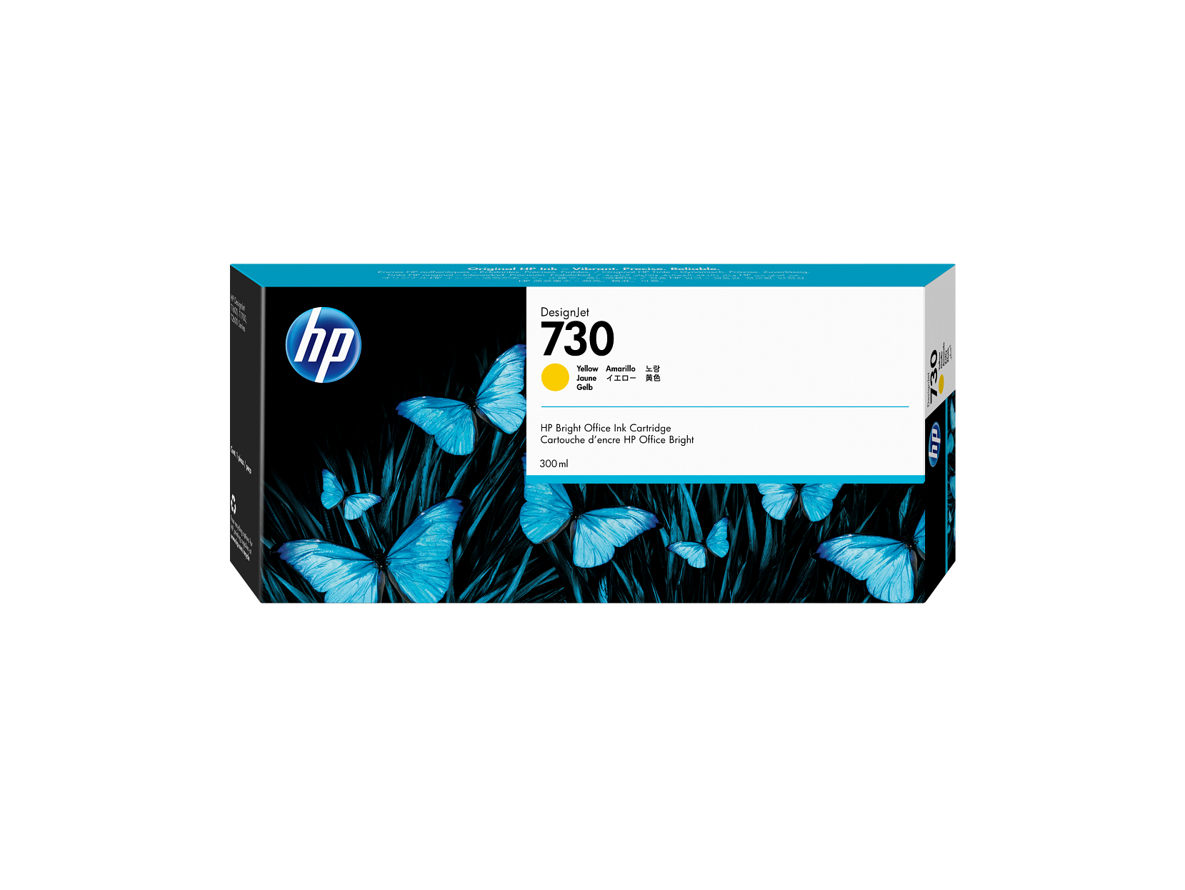 HP - 730 300-ml Yellow DesignJet Ink Cartridge, P2V70A
