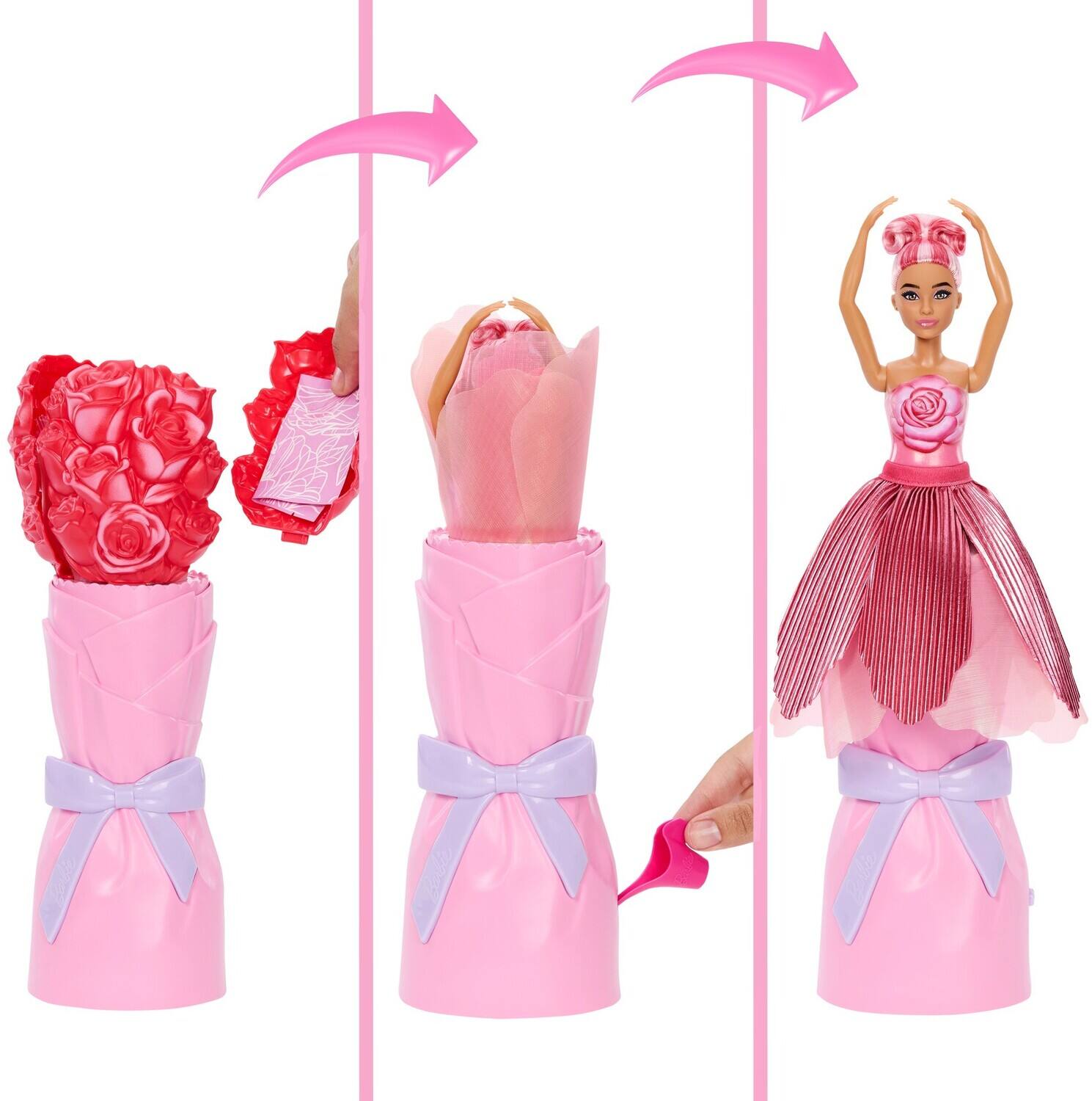 Alt View 1. Mattel - Barbie Petal Pop Doll & Bunny, Red   - COLLECTIBLES - Multicolor.