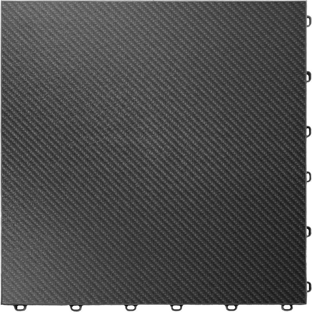 Swisstrax - Vinyltrax Floor Tile - Carbon Fiber - Larger Front