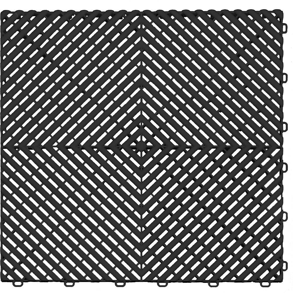 Best Buy Rubbertax Floor Tile Jet Black TBD