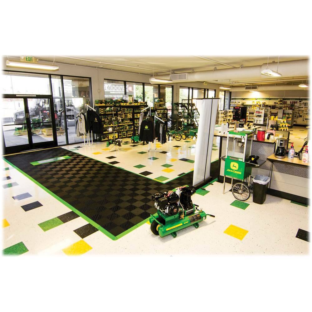 Best Buy Rubbertax Floor Tile Jet Black TBD