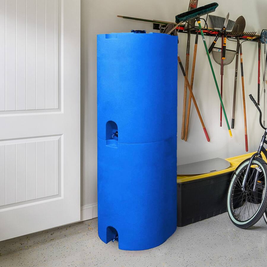 WaterPrepared 55 Gal Stackable Design Utility Water Tank with Large Cap ...