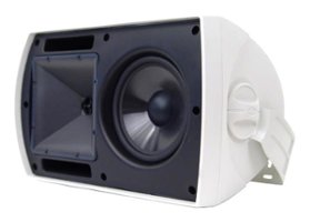 Klipsch - 6-1/2" 2-Way Outdoor Loudspeakers (Pair) - White - Front_Zoom