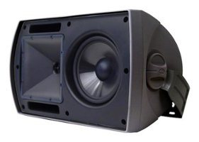 Klipsch - 6-1/2" 2-Way Outdoor Loudspeakers (Pair) - Black - Front_Zoom