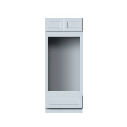Front. Boyel Living - Dove Gray Double Oven Cabinets 84.Wx27in.H Ready to Assemble Kitchen Cabinets 2Doors - DOVE GRAY.