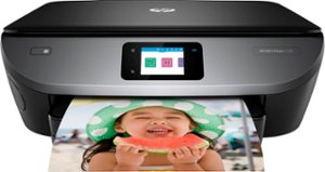 HP - ENVY Photo 7155 Wireless All-In-One Instant Ink Ready Inkjet Printer with 5 Months Instant Ink Included - Black - Front_Zoom