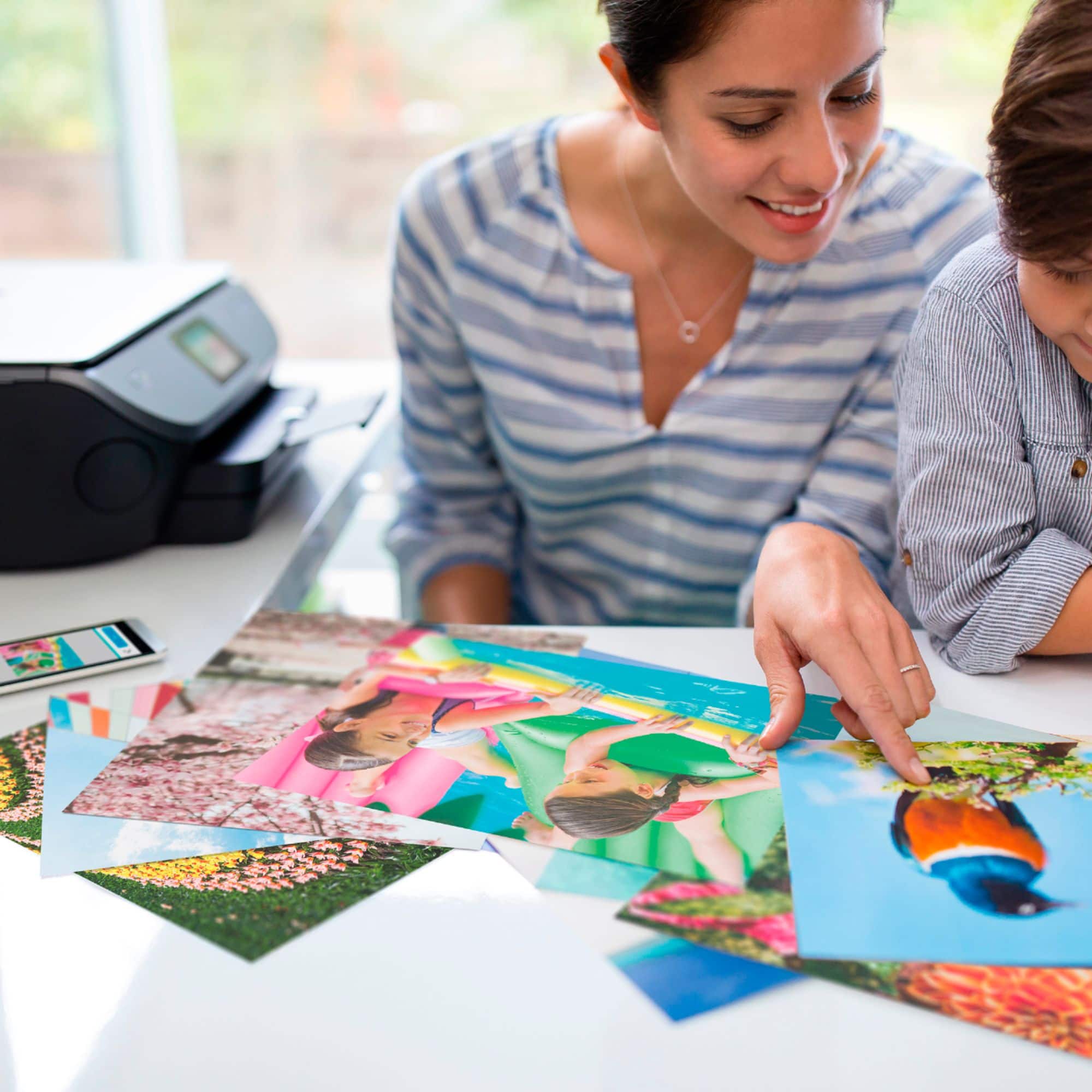 Alt View 14. HP - ENVY Photo 7155 Wireless All-In-One Instant Ink Ready Inkjet Printer with 5 Months Instant Ink Included - Black.