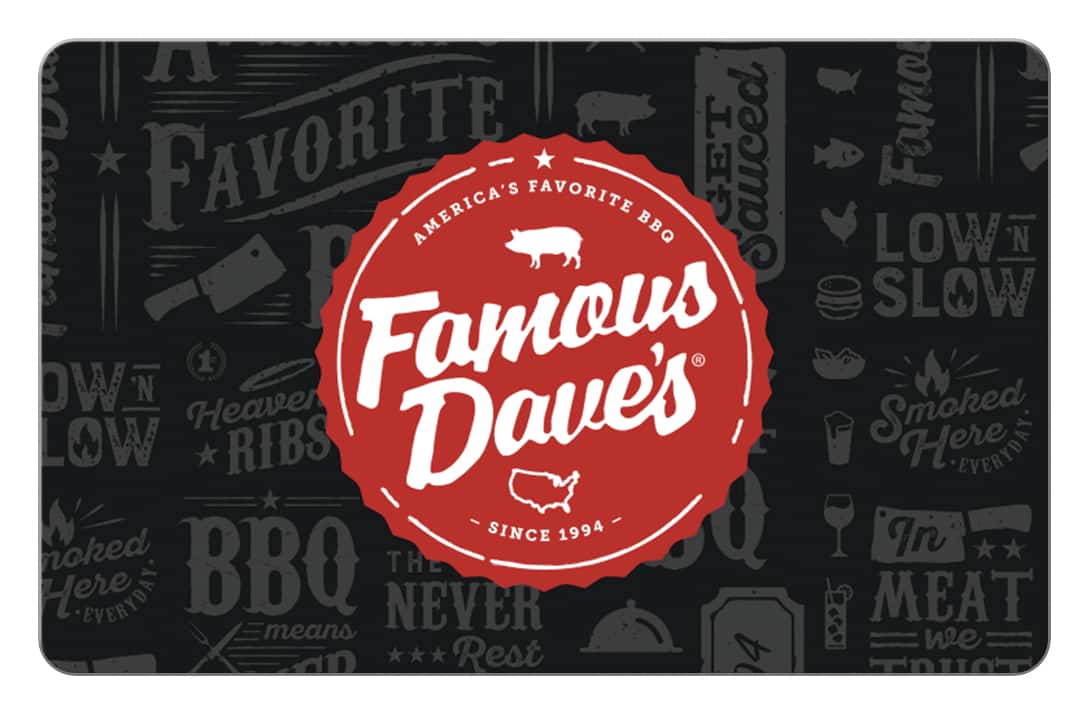 Famous Daves - $25 Gift Card [Digital]