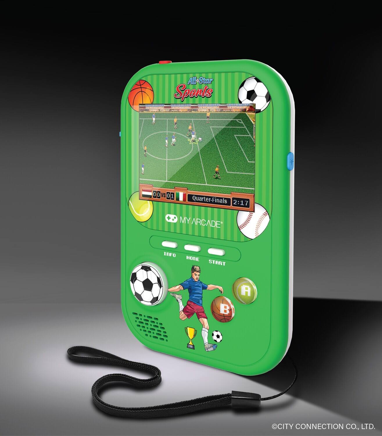 All Star Sports  
0 - 0 vs 0 - 1  
Quarter-Finals  
2:17  
MY ARCADE*  
INFO  
HOME  
START  
A  
B  
CITY CONNECTION CO., LTD.
