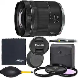 Canon - RF 24-105mm f/4-7.1 IS STM Lens with AOM Pro Kit