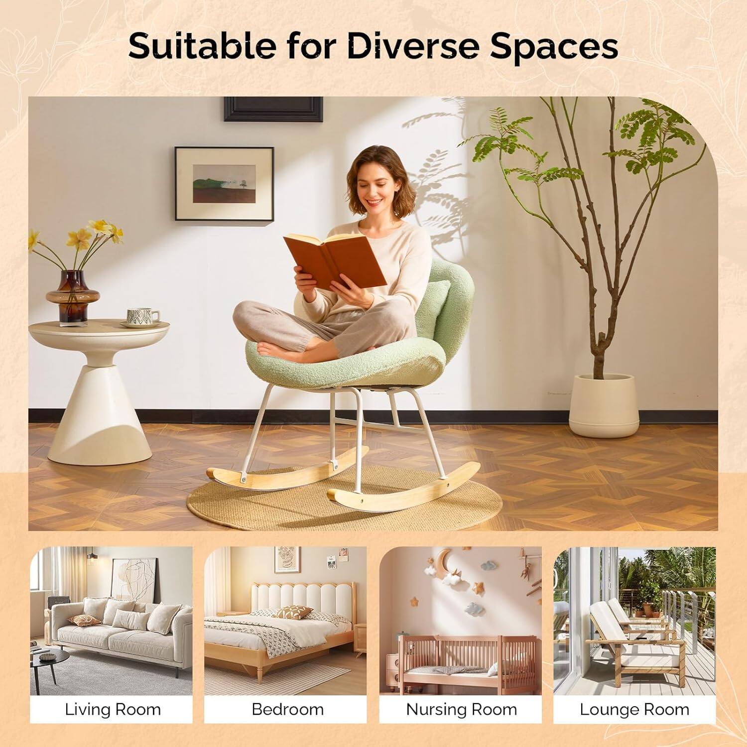 Suitable for Diverse Spaces

Living Room
Bedroom
Nursing Room
Lounge Room