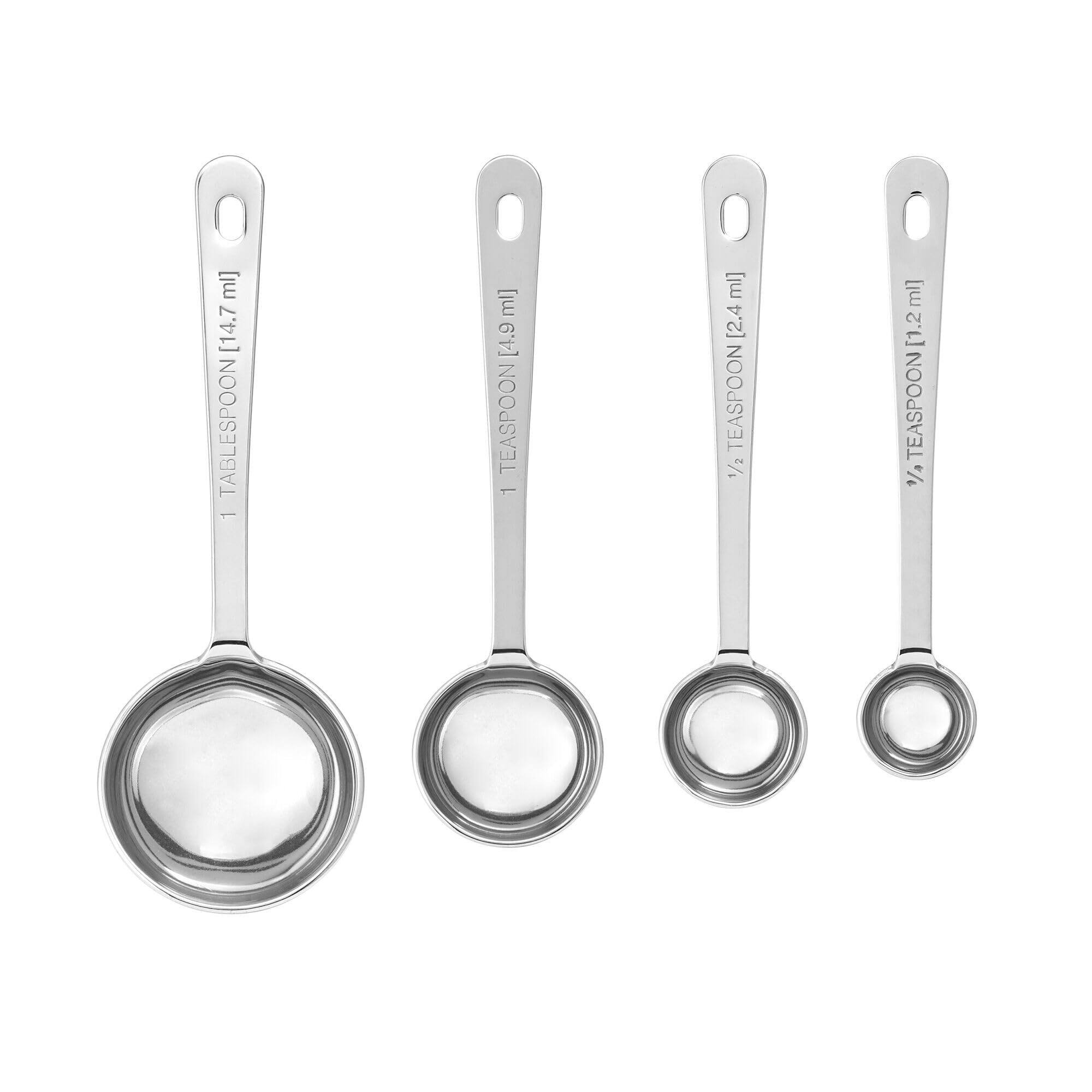 1 TABLESPOON [14.7 ml]  
1 TEASPOON [4.9 ml]  
1/2 TEASPOON [2.4 ml]  
1/4 TEASPOON [1.2 ml]