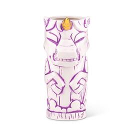 ThinkGeek - Geeki Tikis Unicorn Fantasy Mug | Ceramic Tiki Style Cup | Holds 19 Ounces - White
