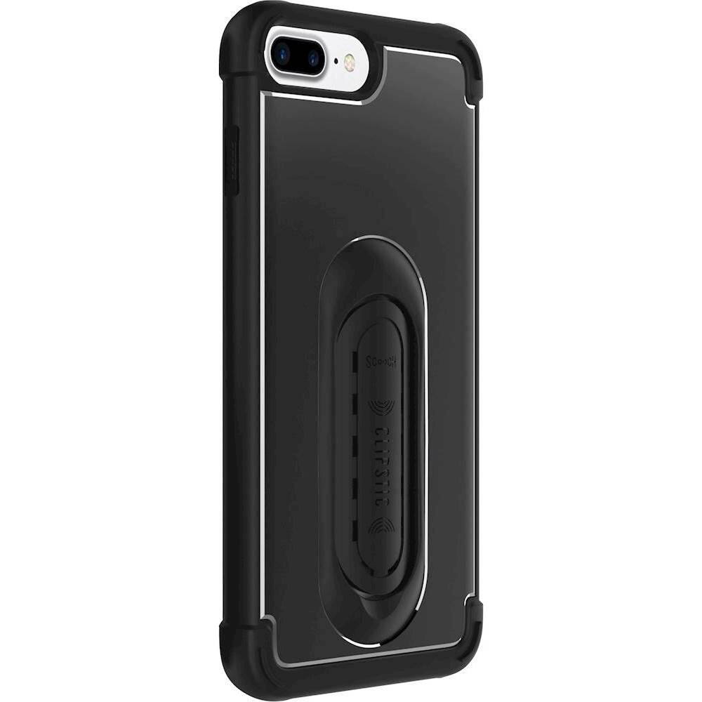 Scooch - CLIPSTIC PRO Case for Apple® iPhone® 7 Plus - Black - Larger Front