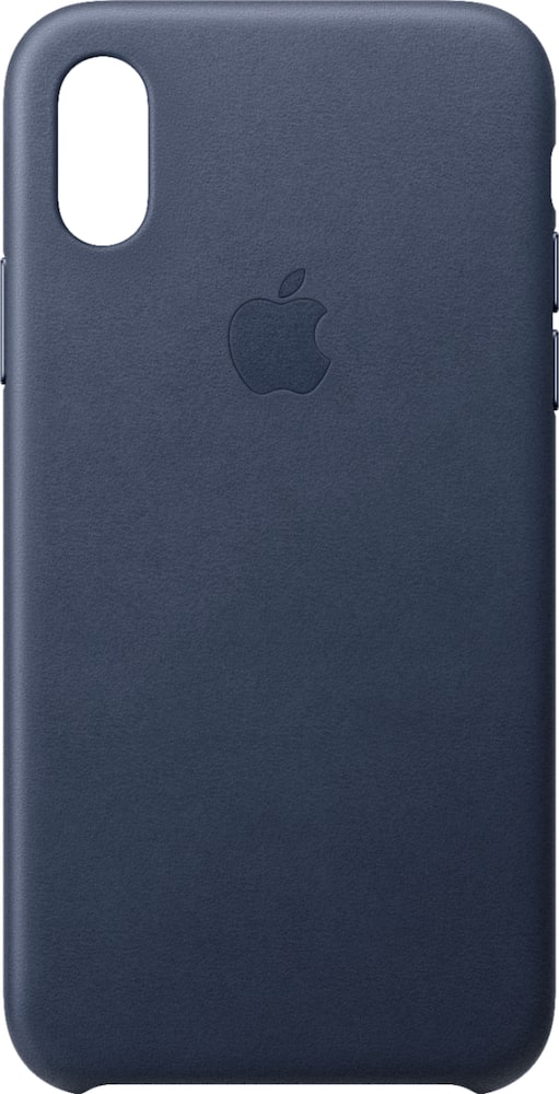 apple - iphone xs leather case - midnight blue apple - iphone xs leather case - midnight blue