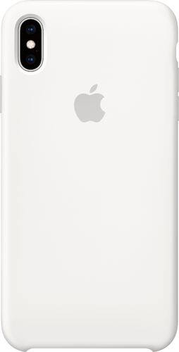 Apple - iPhone® XS Max Silicone Case - White-Front_Standard 