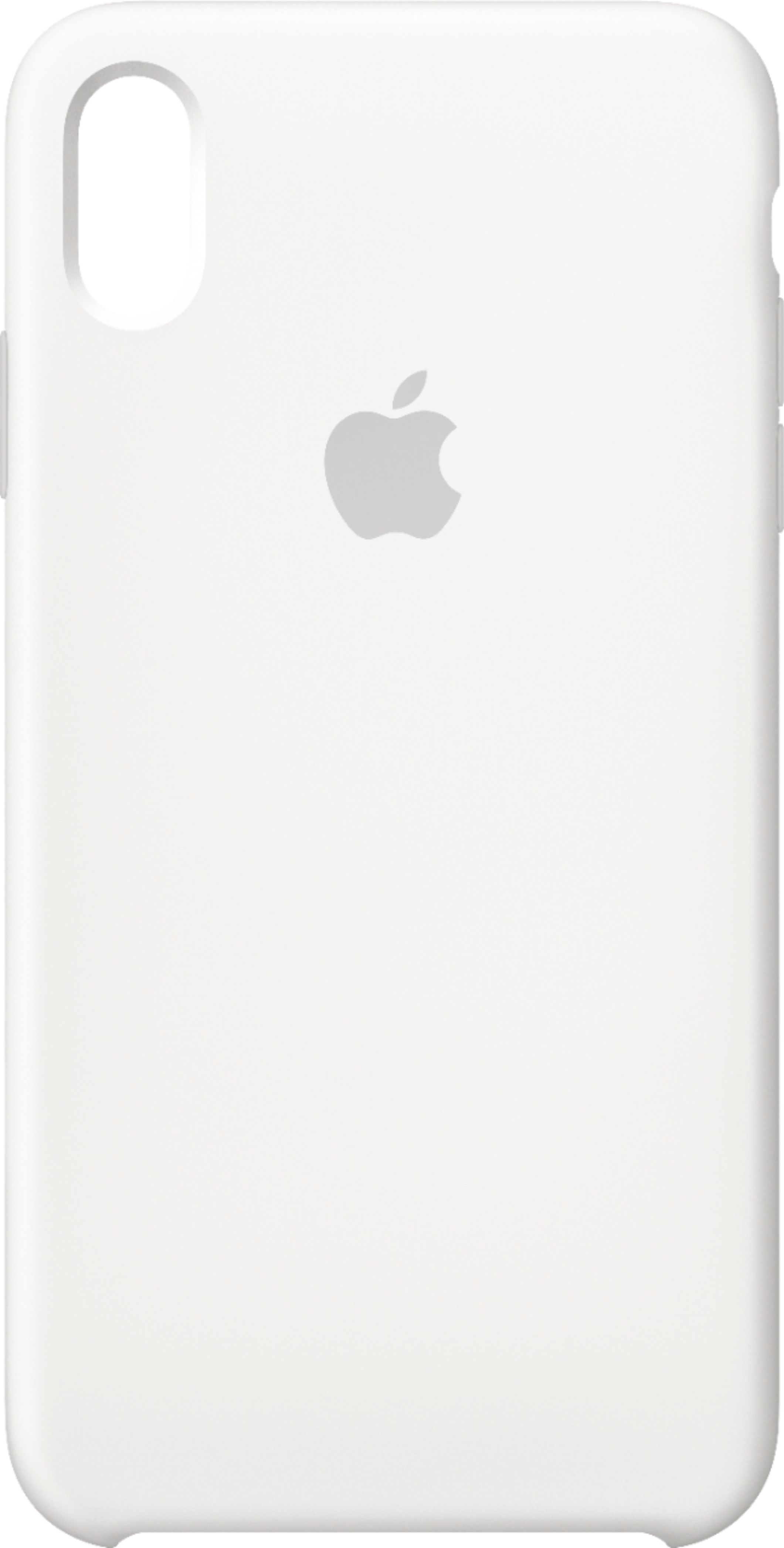 Apple Iphone Xs Max Silicone Case White Mrwf2zm A Best Buy