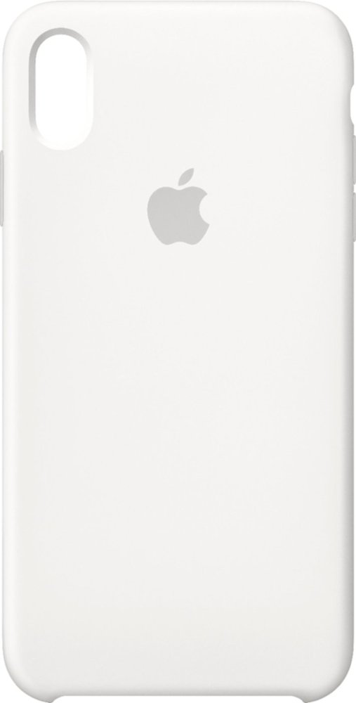 apple - iphone xs max silicone case - white