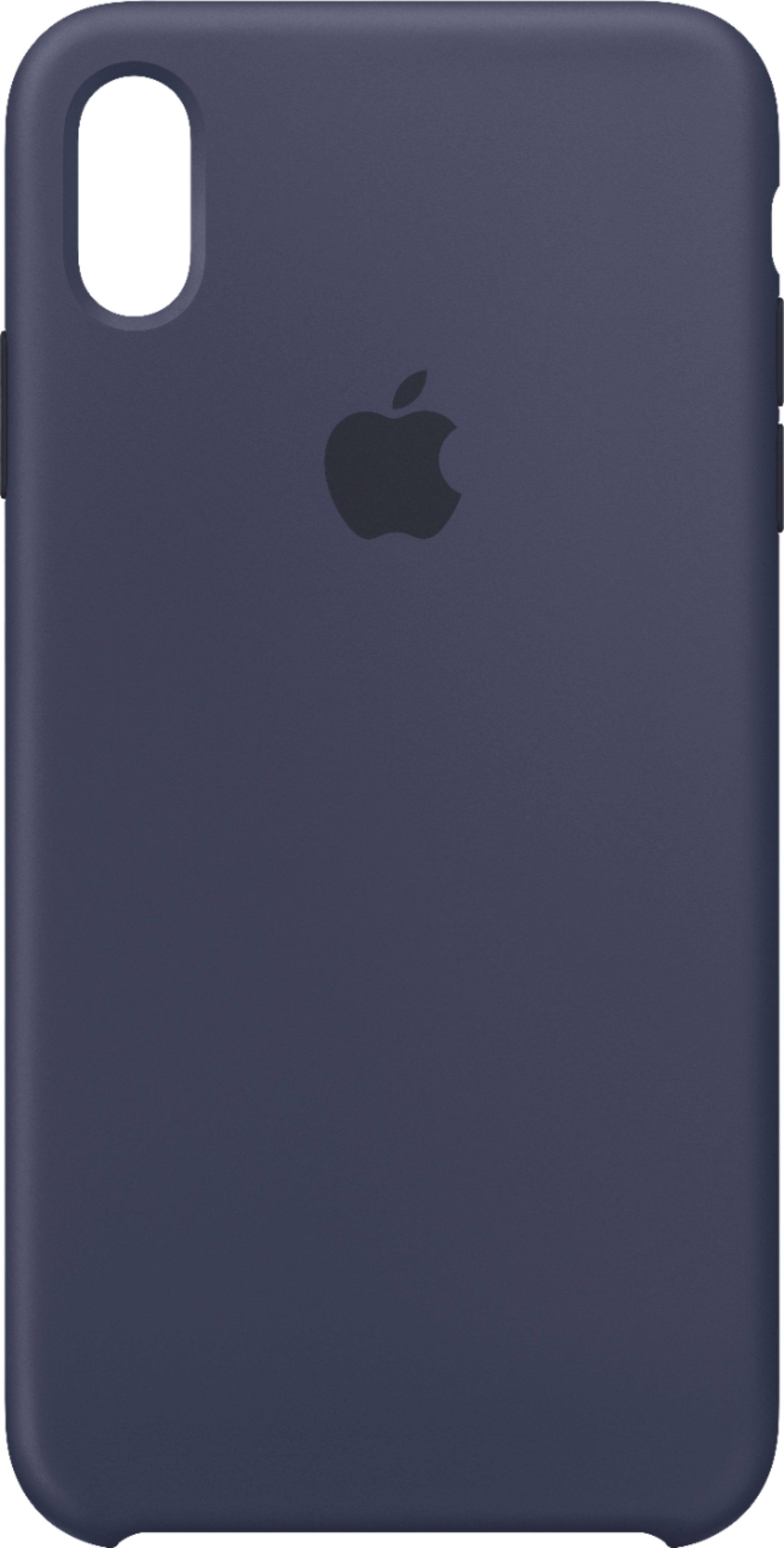 Alt View 1. Apple - iPhone® XS Max Silicone Case - Midnight Blue.