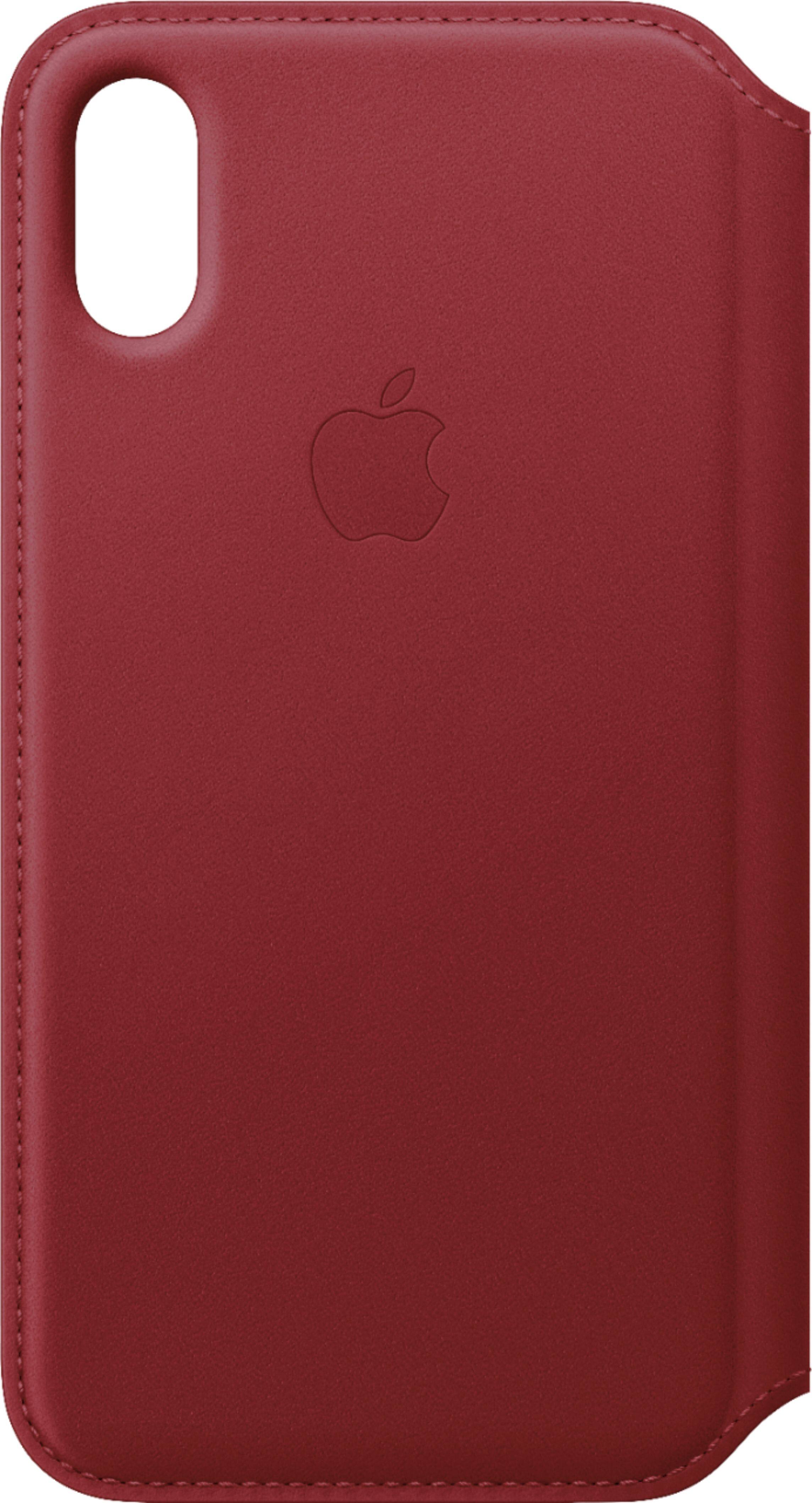 Alt View 12. Apple - iPhone® XS Leather Folio - (PRODUCT)RED.