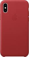 Apple - iPhone® XS Leather Case - (PRODUCT)RED - Front_Zoom