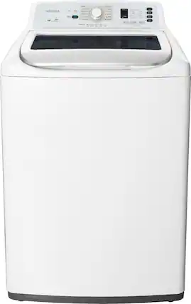 Front. Insignia™ - 4.1 Cu. Ft. High Efficiency Top Load Washer - White.