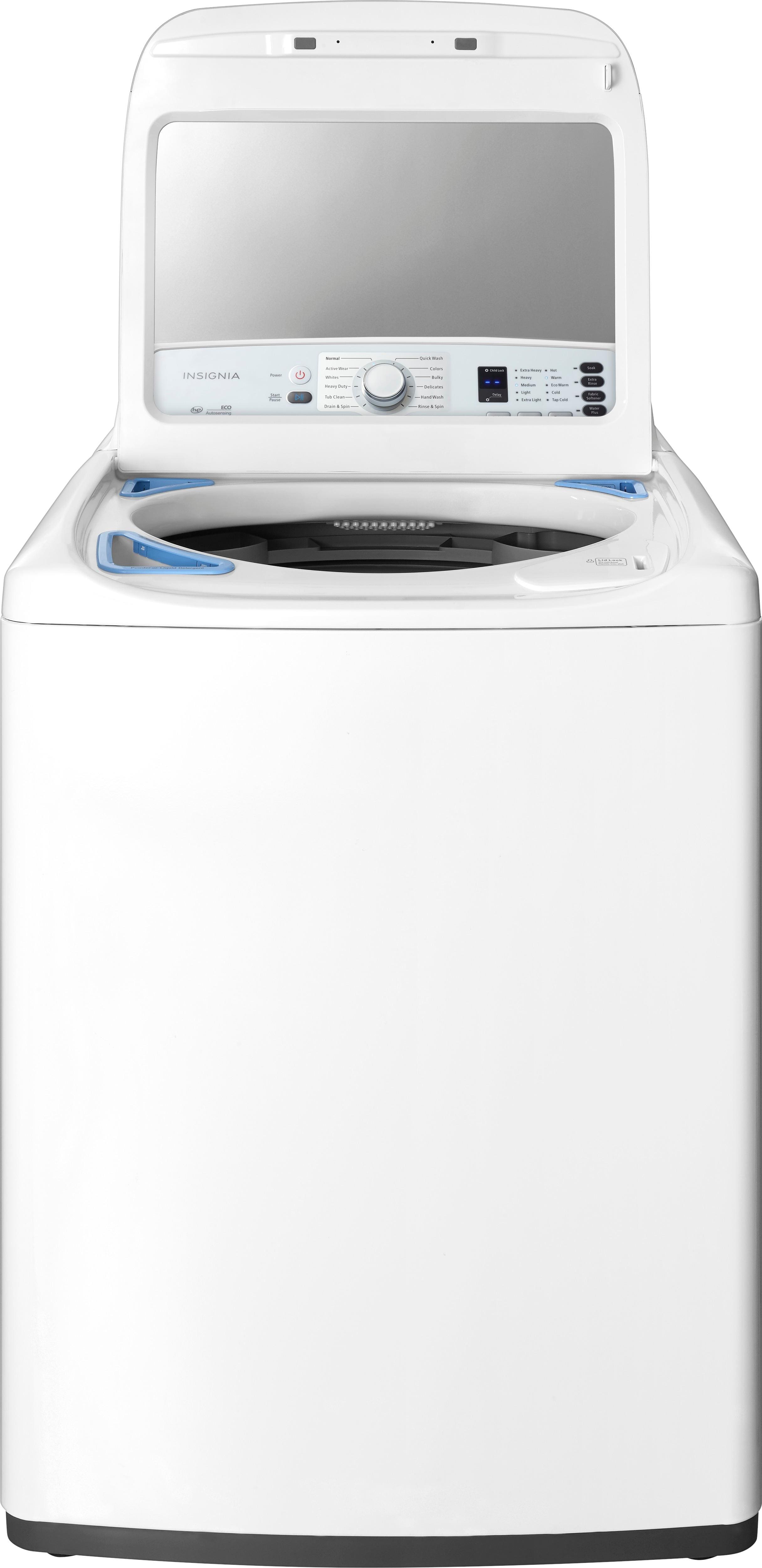 Alt View 11. Insignia™ - 4.1 Cu. Ft. High Efficiency Top Load Washer - White.