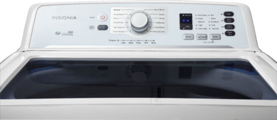 Alt View Zoom 1. Insignia™ - 4.1 Cu. Ft. High Efficiency Top Load Washer - White.
