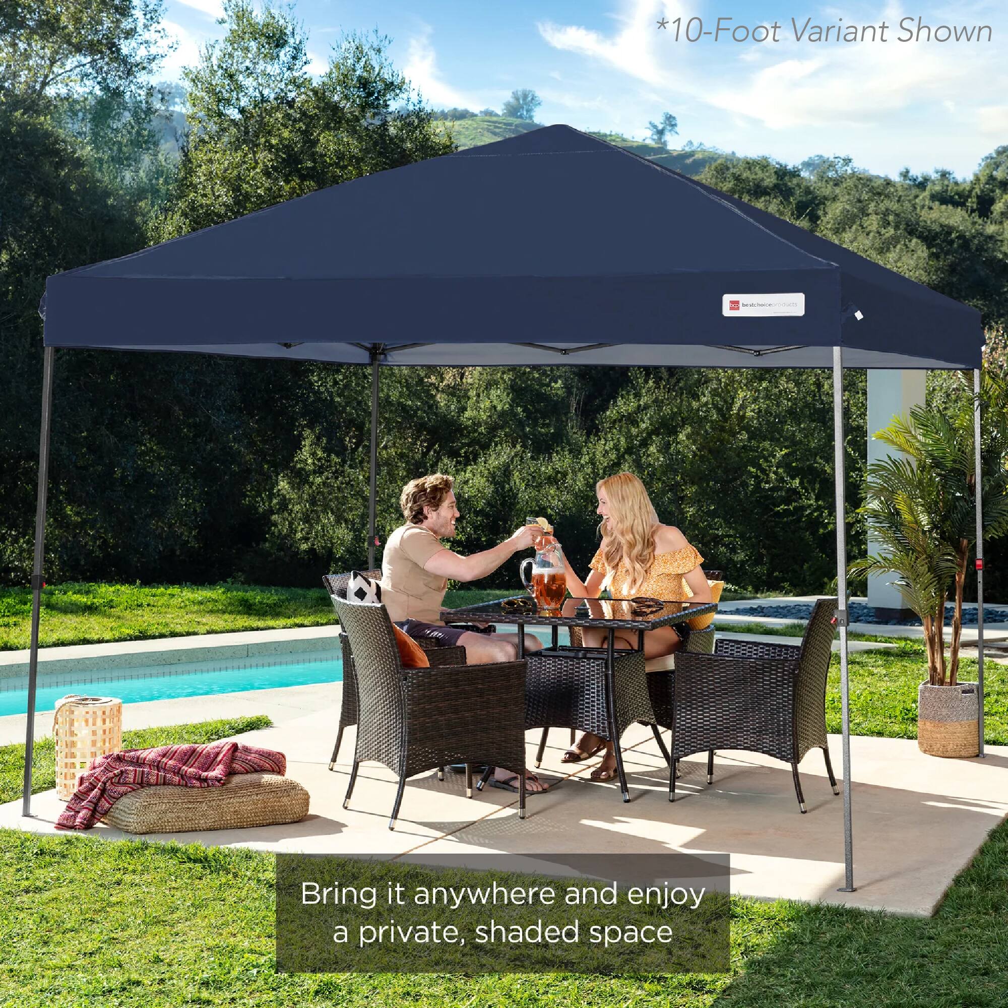 *10-Foot Variant Shown

Bring it anywhere and enjoy a private, shaded space