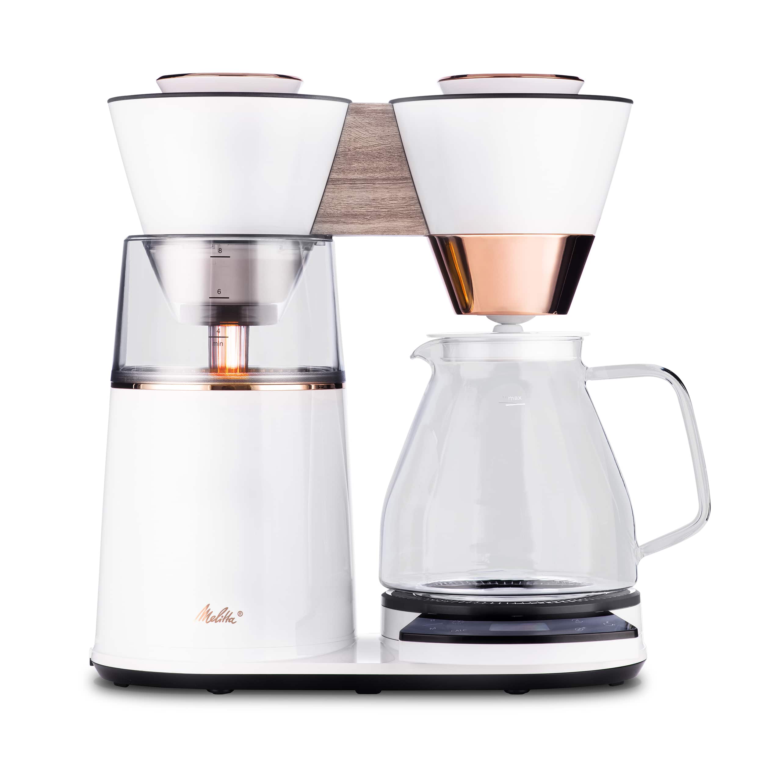 Melitta - Vision 12-Cup Luxe Drip Coffee Maker with Revolving Dashboard - White