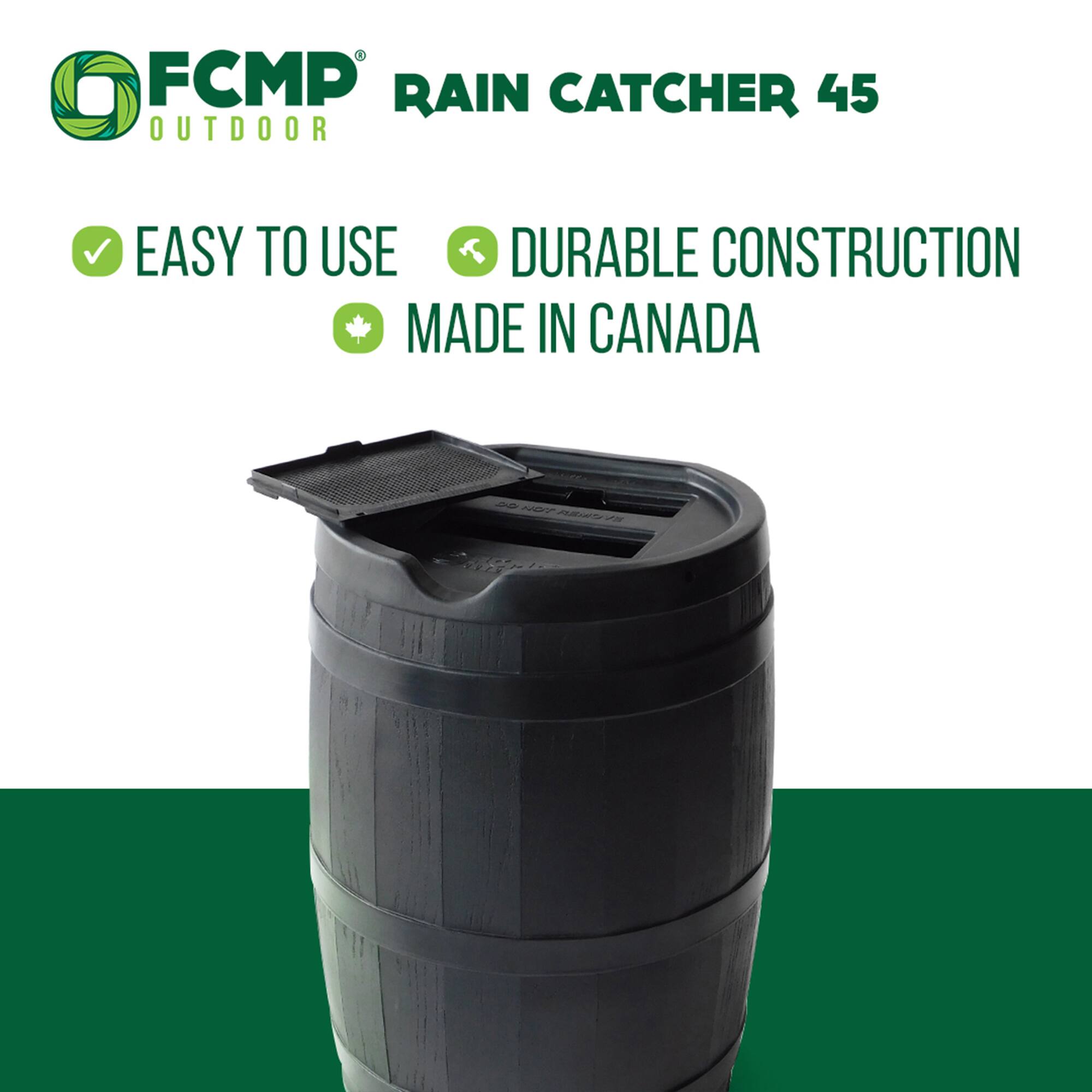 FCMP RAIN CATCHER 45 OUTDOOR EASY TO USE DURABLE CONSTRUCTION MADE IN CANADA