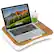 Front. LapGear - Cup Holder Lap Desk (Fits up to 14" Laptop) - White Oak Woodgrain.