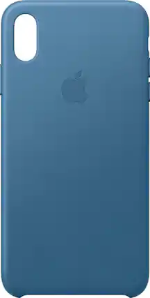 Alt View 1. Apple - iPhone® XS Max Leather Case - Cape Cod Blue.